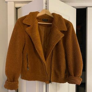Burnt Orange Teddy Jacket